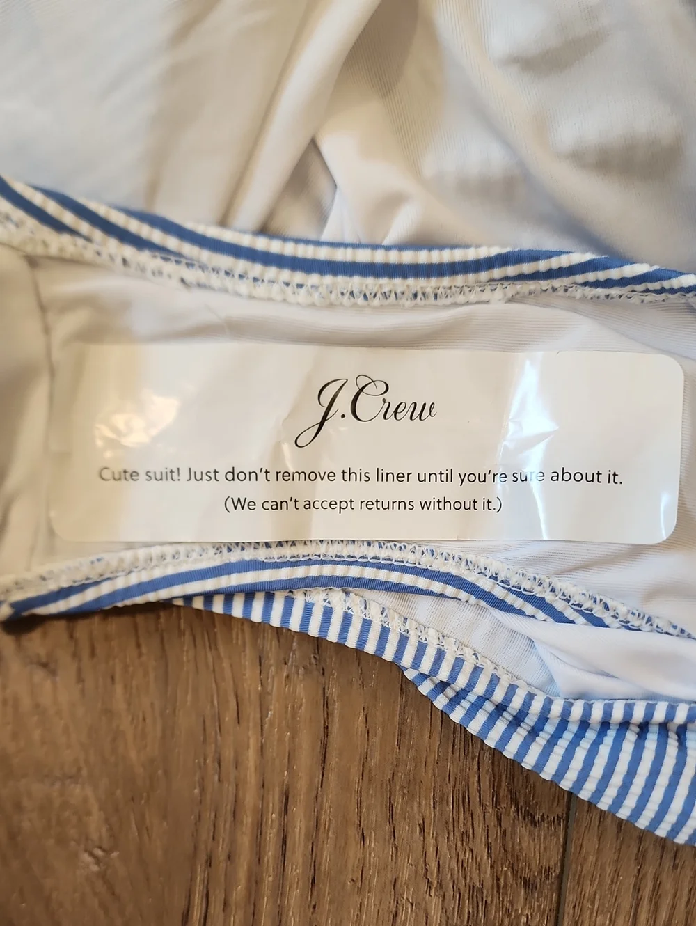 J. Crew Ruched One-Shoulder One-Piece Swimsuit in Seersucker Stripe size 24 NWT